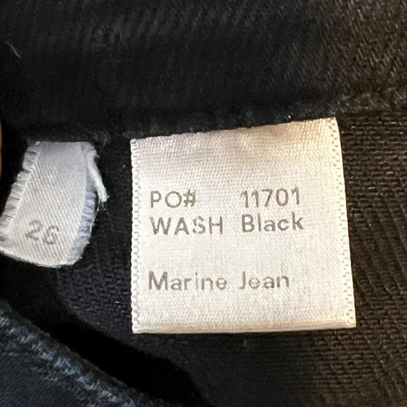 Reformation Marine Jeans in Black Size 26 - Picture 16 of 16